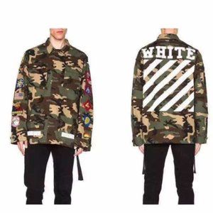 OFF-WHITE Sahariana Jacket CAMO PATCH CARGO JACKET